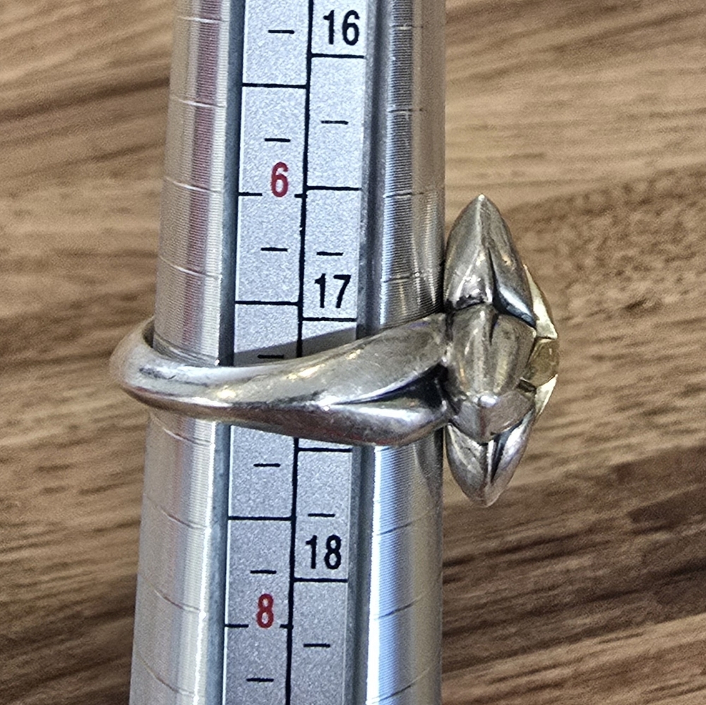 Ann King 18k gold and Sterling Silver 925 Ring - Picture 4 of 4